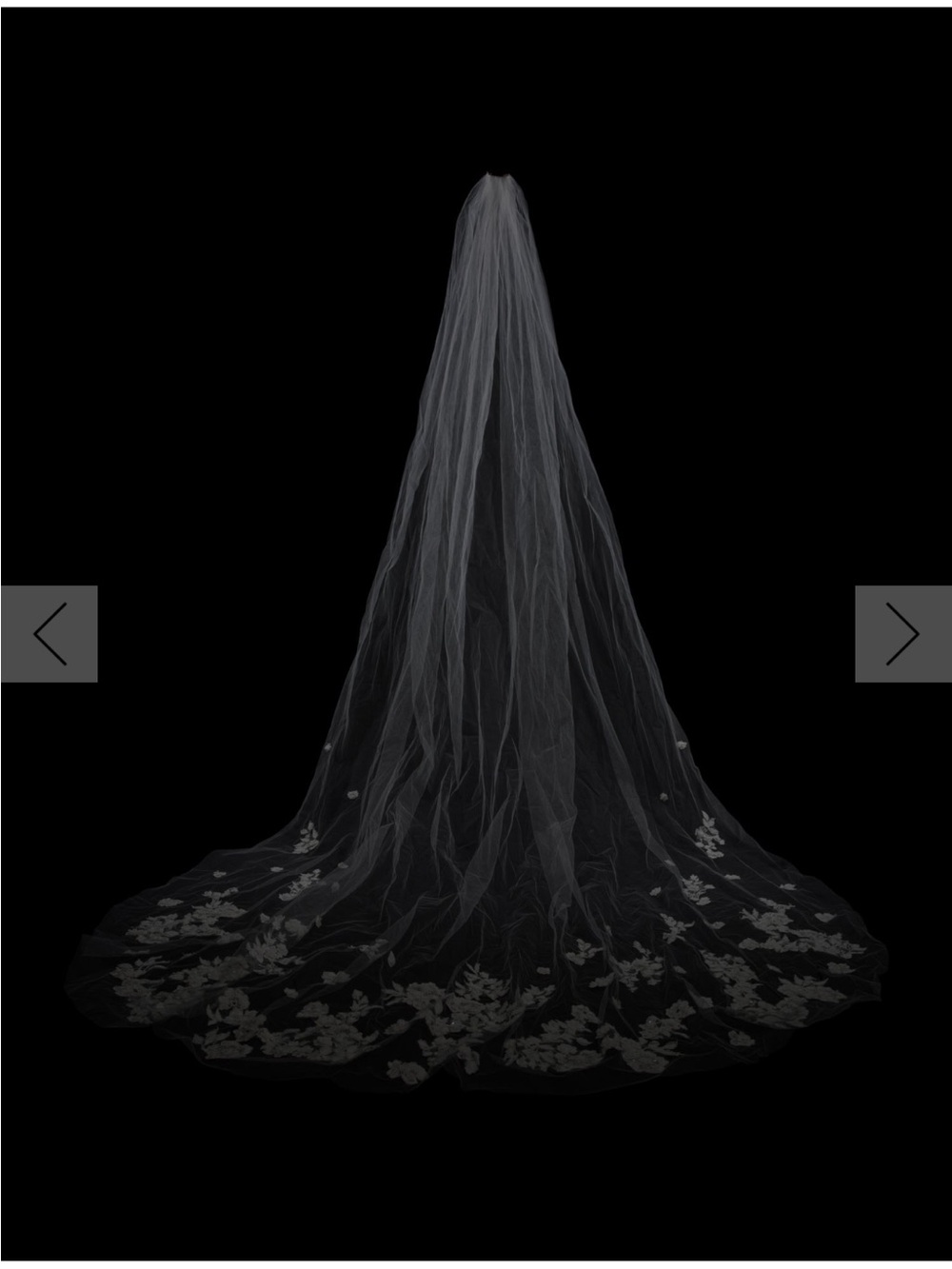 Berta Ivory Lace Veil Cathedral